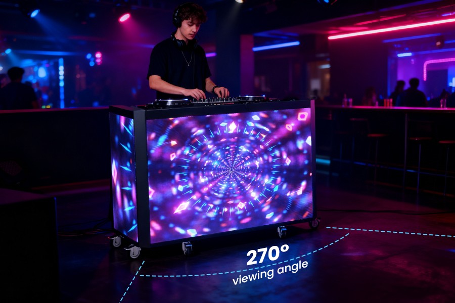 LED Video DJ Booth - Foldable