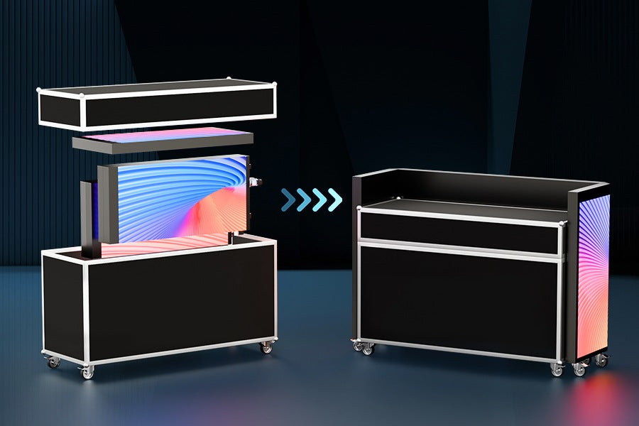 LED Video DJ Booth - Foldable
