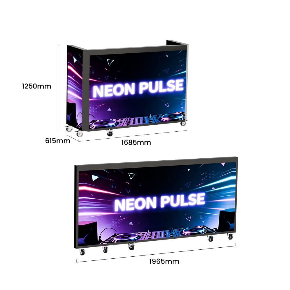 LED Video DJ Booth - Foldable