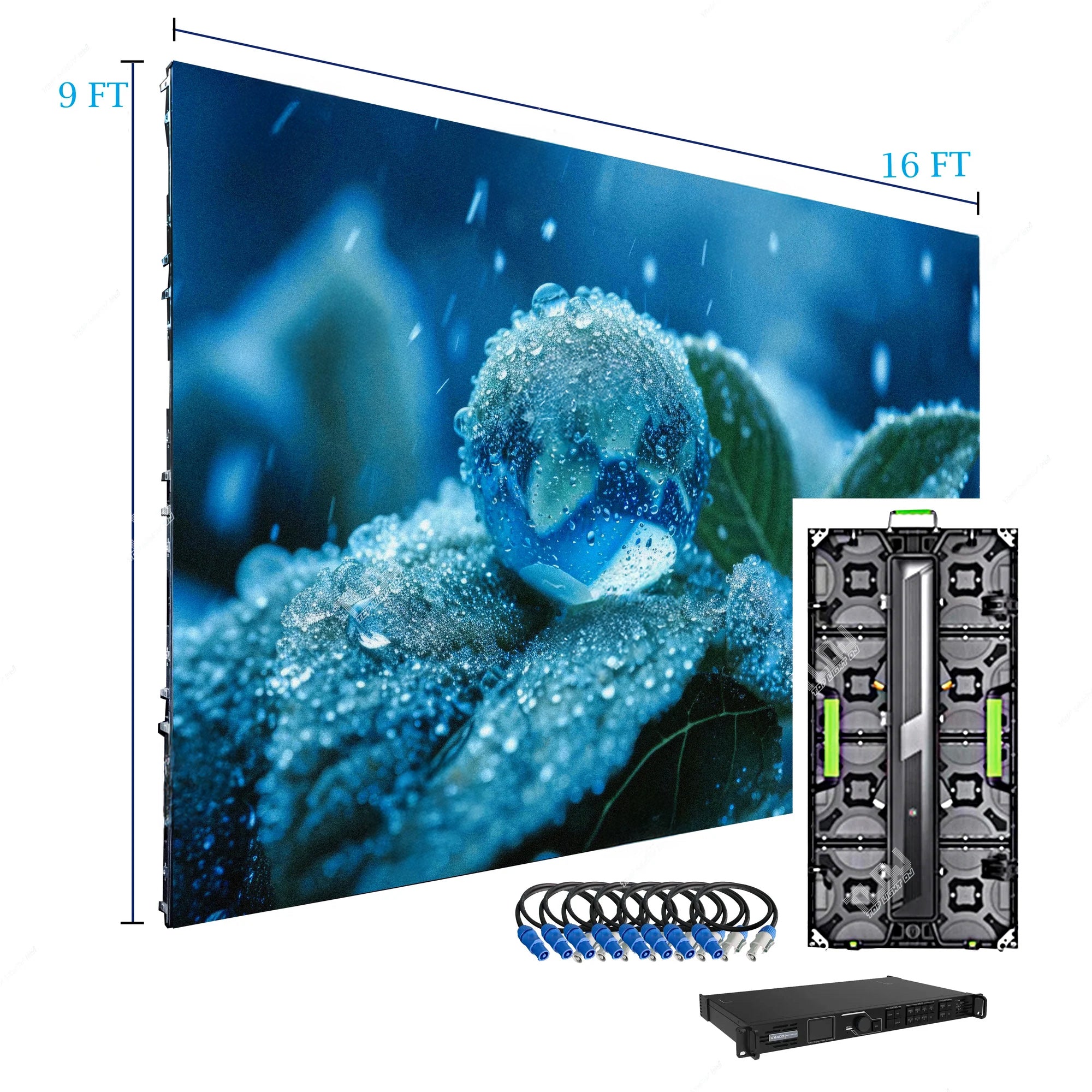 P3.9 16ft x 9ft LED Indoor Video Wall