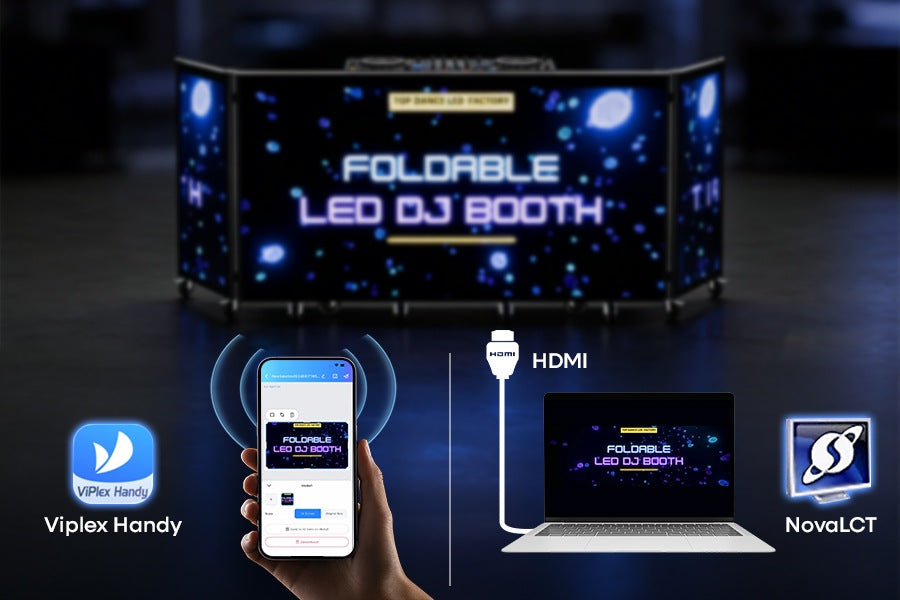 LED Video DJ Booth - Foldable