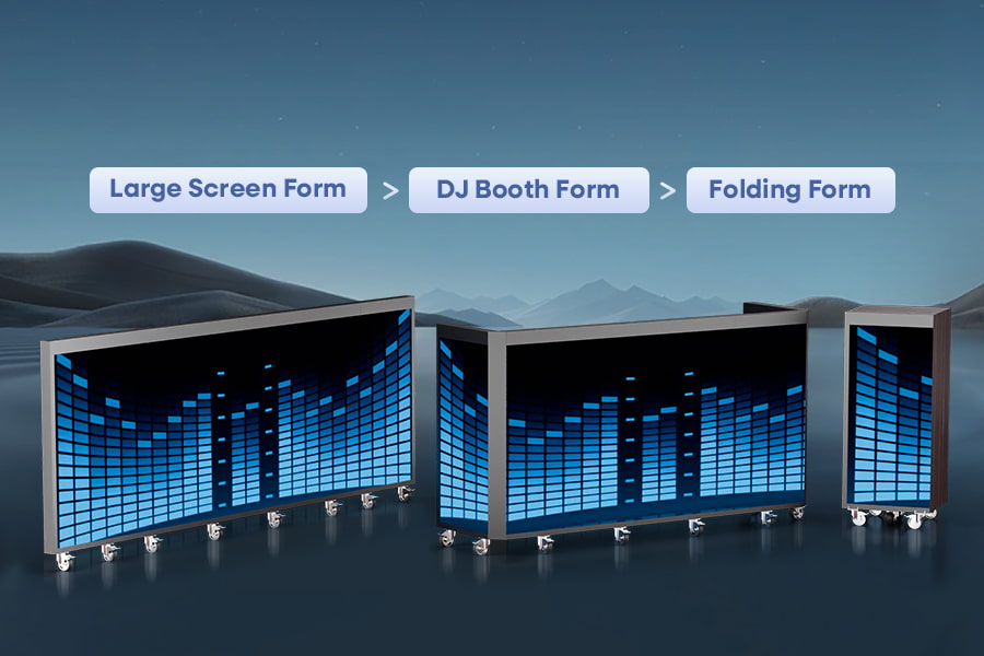 LED Video DJ Booth - Foldable