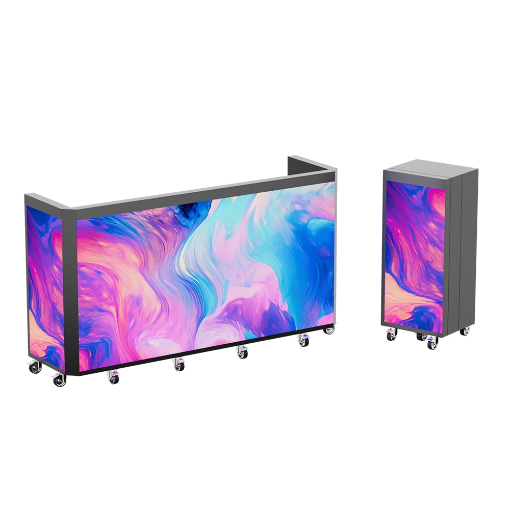LED Video DJ Booth - Foldable