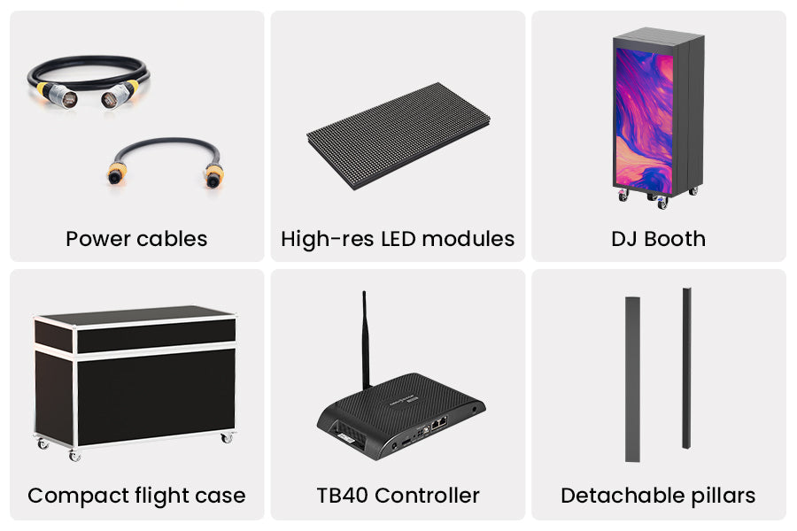 LED Video DJ Booth - Foldable